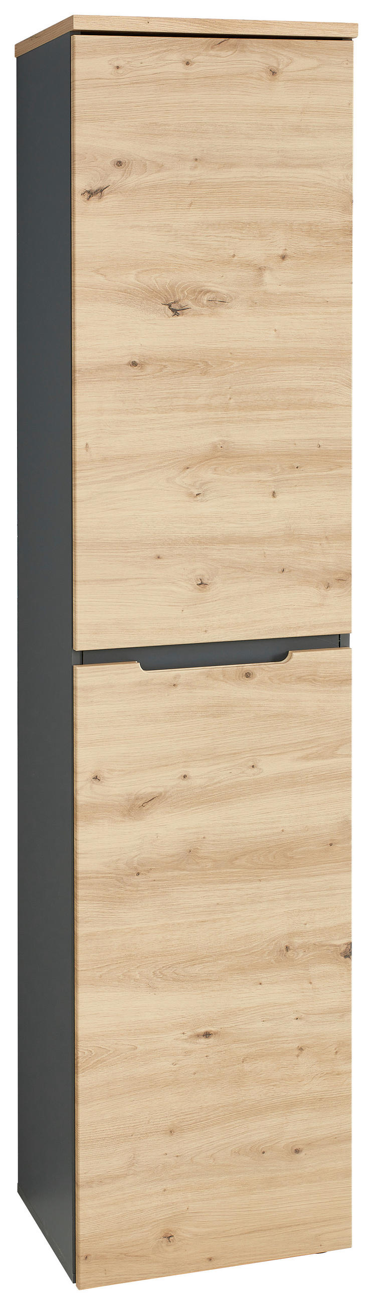 ORMAR ZA DOKUMENTE  boje grafita, hrast Artisan  - boje grafita/hrast Artisan, Moderno, drvni materijal (45/197/38cm) - Voleo