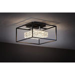 LED-DECKENLEUCHTE   - Schwarz, Design, Glas/Metall (40/40/24cm) - Ambiente