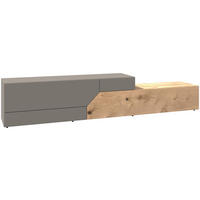 LOWBOARD  in 256/50/45 cm  - Wildeiche/Grau, Design, Holz/Holzwerkstoff (256/50/45cm) - Voglauer