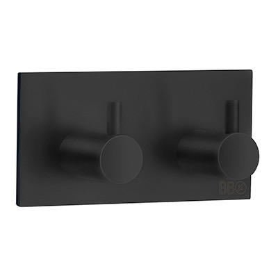 Smedbo Haken Beslagsboden Eckig Schwarz 9x4.5x3 cm