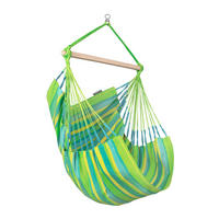 HÄNGESESSEL basic outdoor 90/145/140 cm  - Gelb/Hellgrün, KONVENTIONELL, Holz/Textil (90/145/140cm) - La Siesta