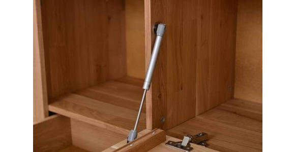 HIGHBOARD  in 132/126/42 cm  - Wildeiche/Alufarben, Natur, Holz (132/126/42cm) - Carryhome