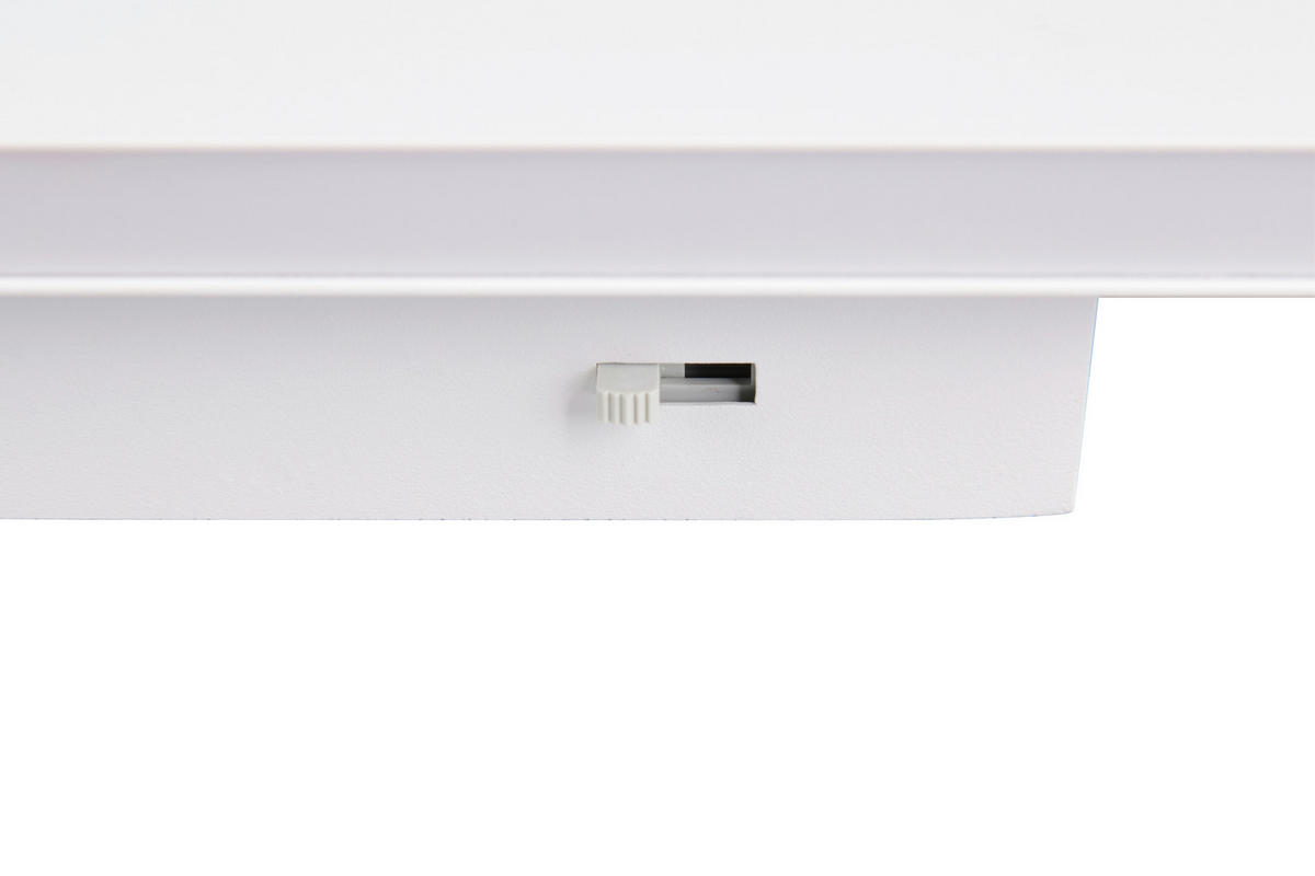 LED-WANDLEUCHTE - Weiss, Design, Kunststoff/Metall (28/8/4,5cm) - Novel