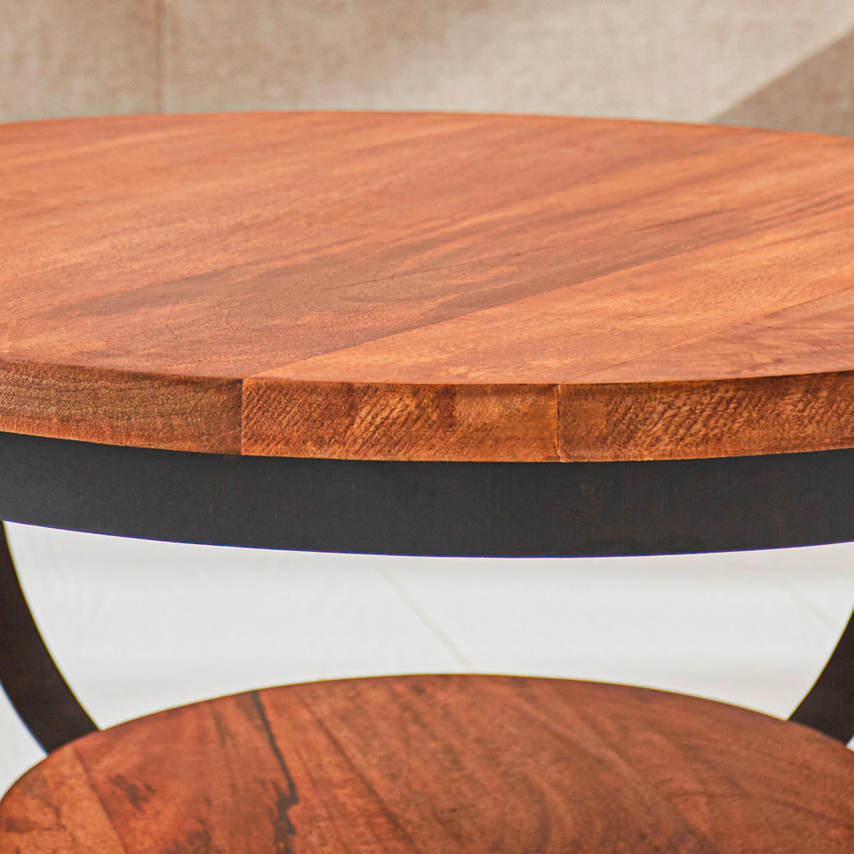 COUCHTISCH in Holz 70/70/35 cm  - Schwarz/Braun, MODERN, Holz/Metall (70/70/35cm) - MID.YOU