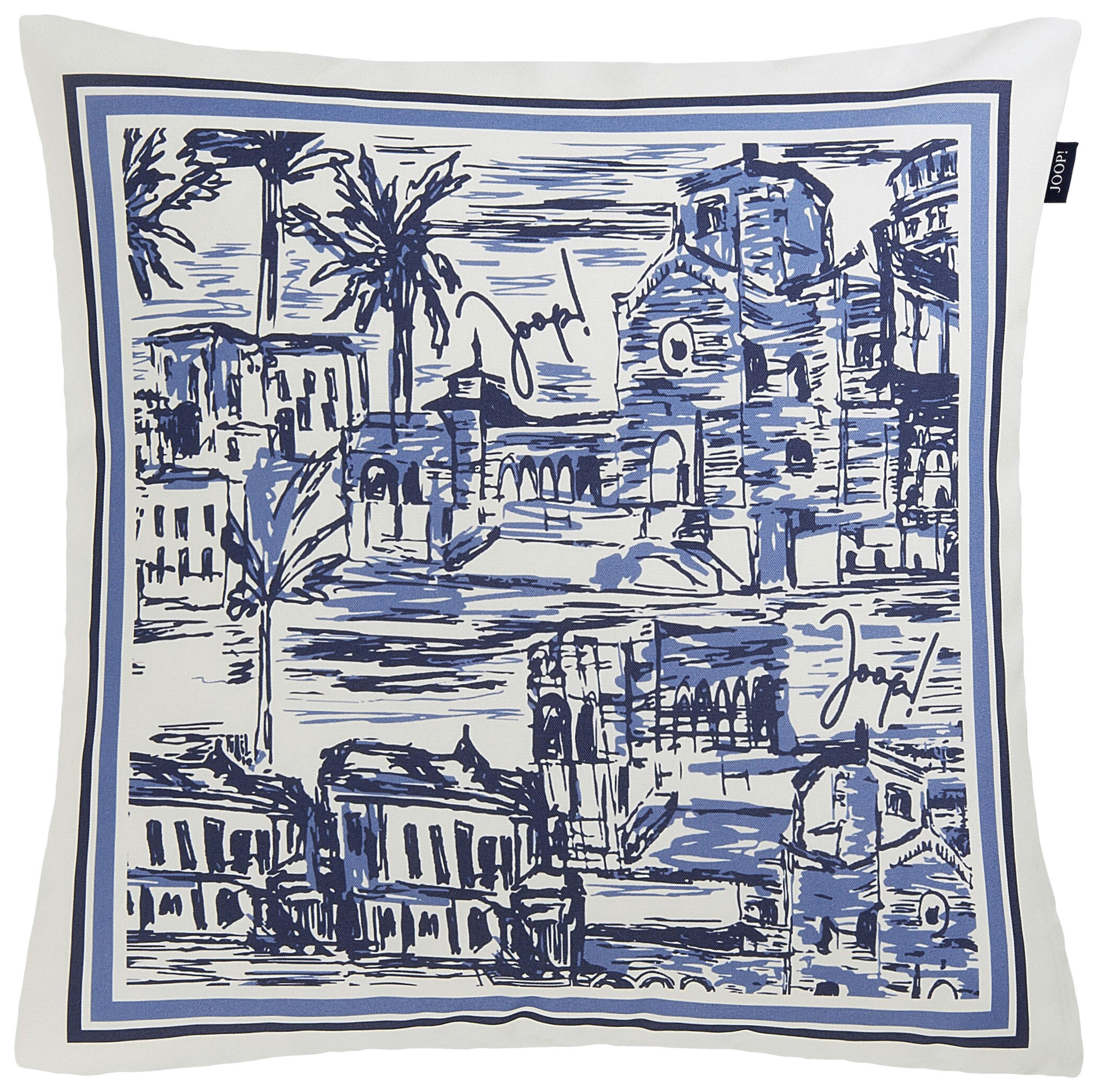 OUTDOOR-KISSEN  - Blau, Design, Textil (50/50cm) - Joop!