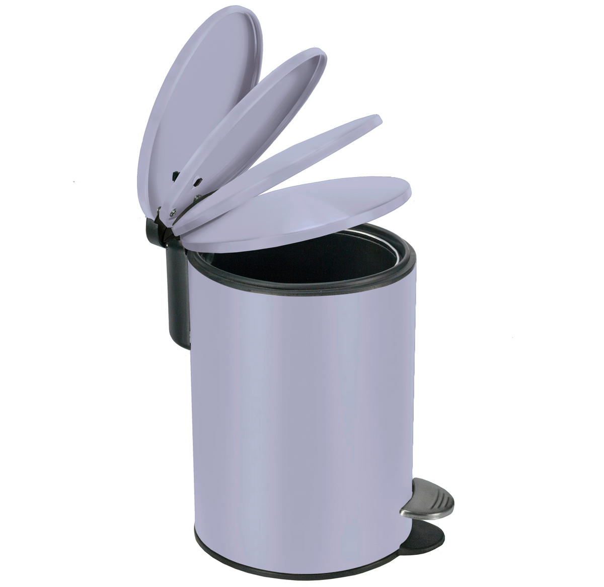 COș DE GUNOI PENTRU COSMETICE metal  - lila/negru, Basics, metal (17/23cm)