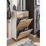 SCHUHSCHRANK 61/108/37 cm - Chromfarben/Eichefarben, Design, Holz/Holzwerkstoff (61/108/37cm) - Dieter Knoll SCHUHSCHRANK 61/108/37 cm - Chromfarben/Eichefarben, Design, Holz/Holzwerkstoff (61/108/37cm) - Dieter Knoll