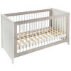 SPJÄLSÄNG CAMRON  145/76,50/80 cm   - vit/grå, Natur, trämaterial/trä (145/76,50/80cm) - My Baby Lou