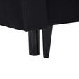 SCHLAFSOFA in Samt Schwarz  - Schwarz, KONVENTIONELL, Holz/Textil (220/95/98cm) - Carryhome