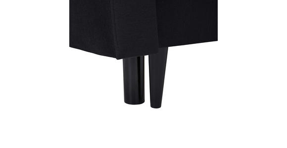 SCHLAFSOFA in Samt Schwarz  - Schwarz, KONVENTIONELL, Holz/Textil (220/95/98cm) - Carryhome