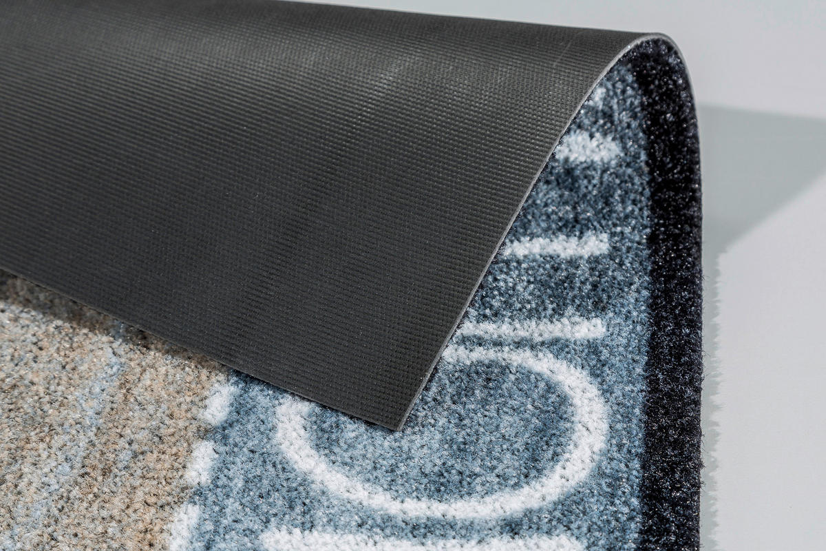 FUßMATTE  50/70 cm  Braun, Grau, Schwarz, Weiß, Beige  - Beige/Schwarz, Basics, Textil (50/70cm) - Schöner Wohnen