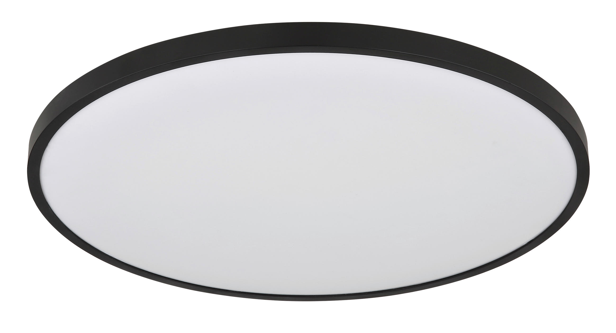 STROPNÉ LED SVIETIDLO, 40/4 cm  - čierna/biela, Konventionell, plast (40/4cm) - Globo