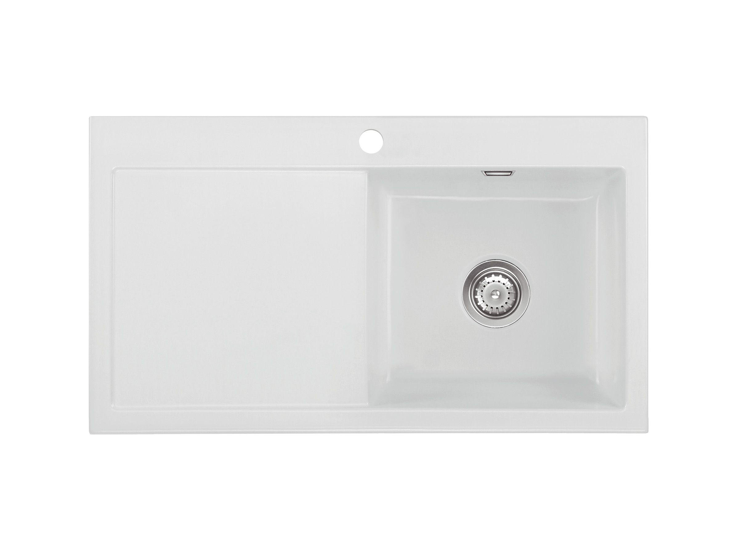 SPÜLE Mera 90 / 50740120  - Weiß, Basics, Keramik (90/20/51cm) - Systemceram