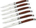 STEAKMESSERSET  - Edelstahlfarben/Braun, MODERN, Holz/Metall - Berndorf