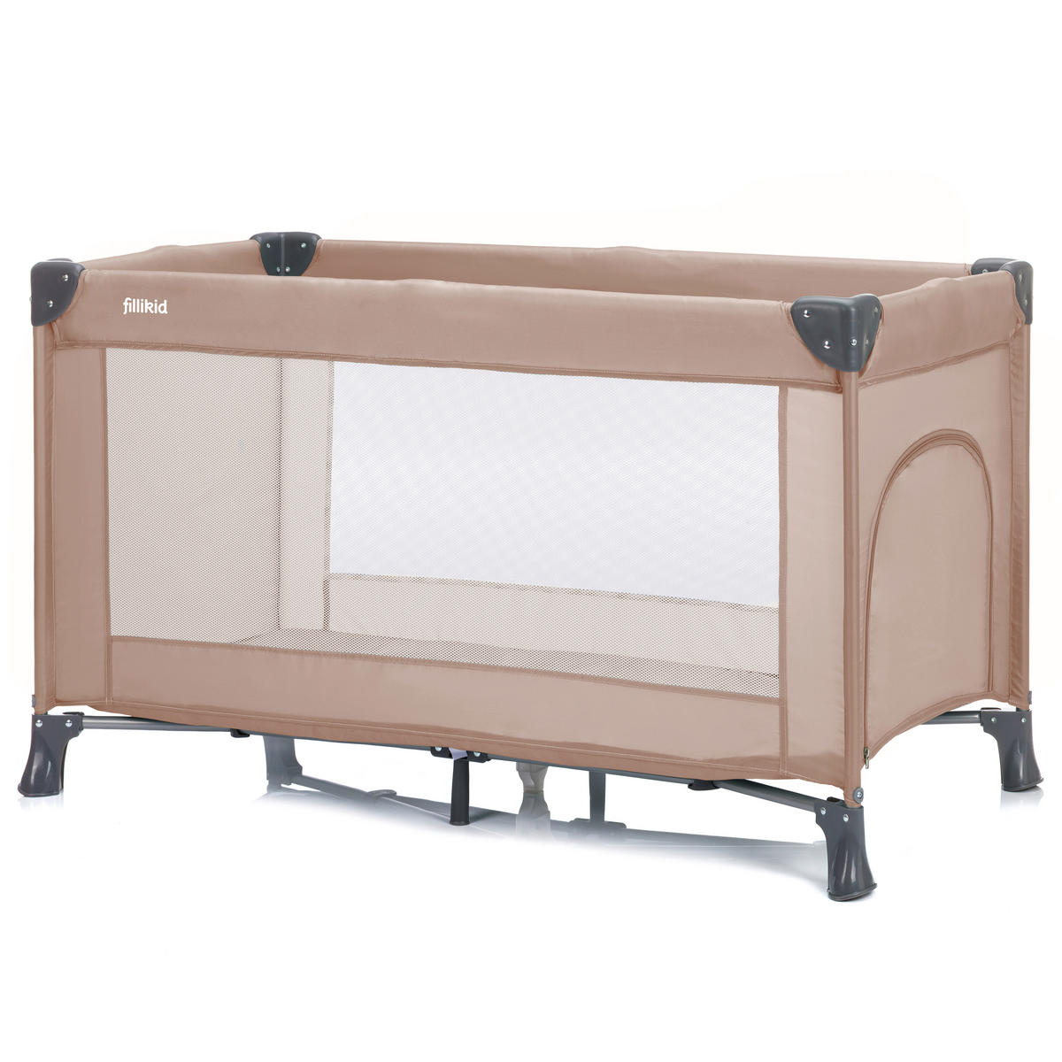 REISEBETT Beige  - Beige, Basics, Textil/Metall (120/60/76cm) - Fillikid