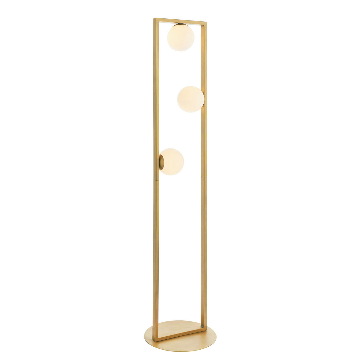 STEHLEUCHTE 32/141 cm    - Silberfarben/Goldfarben, Basics, Glas/Metall (32/141cm) - ENDON