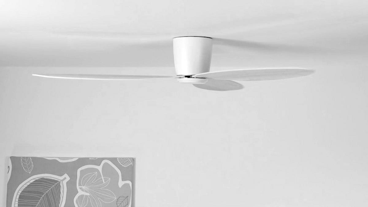 DECKENVENTILATOR  132/19 cm    - Weiss/Eichefarben, Basics, Holzwerkstoff/Kunststoff (132/19cm)