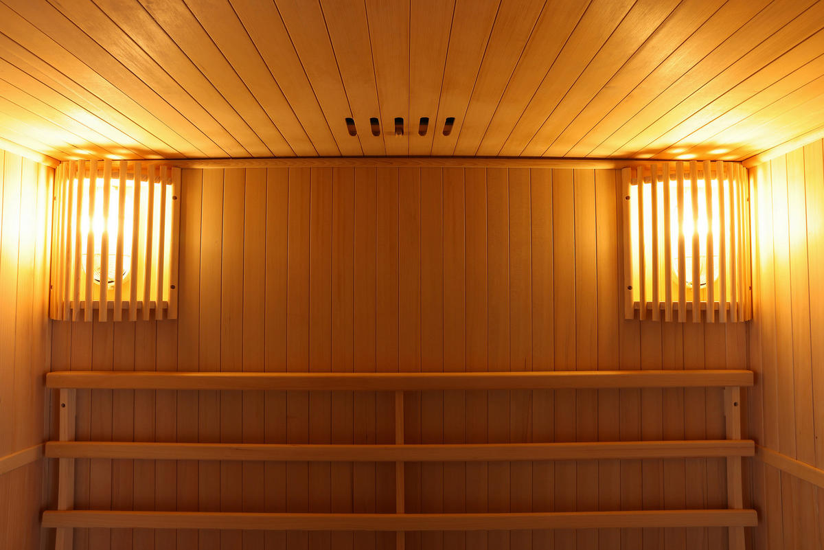SAUNA für 3 Personen  - Basics, Holz (150/190/120cm)