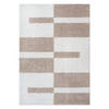 HOCHFLORTEPPICH 60/110 cm Milano Weiß, Beige  - Beige/Weiß, Basics, Kunststoff/Textil (60/110cm)