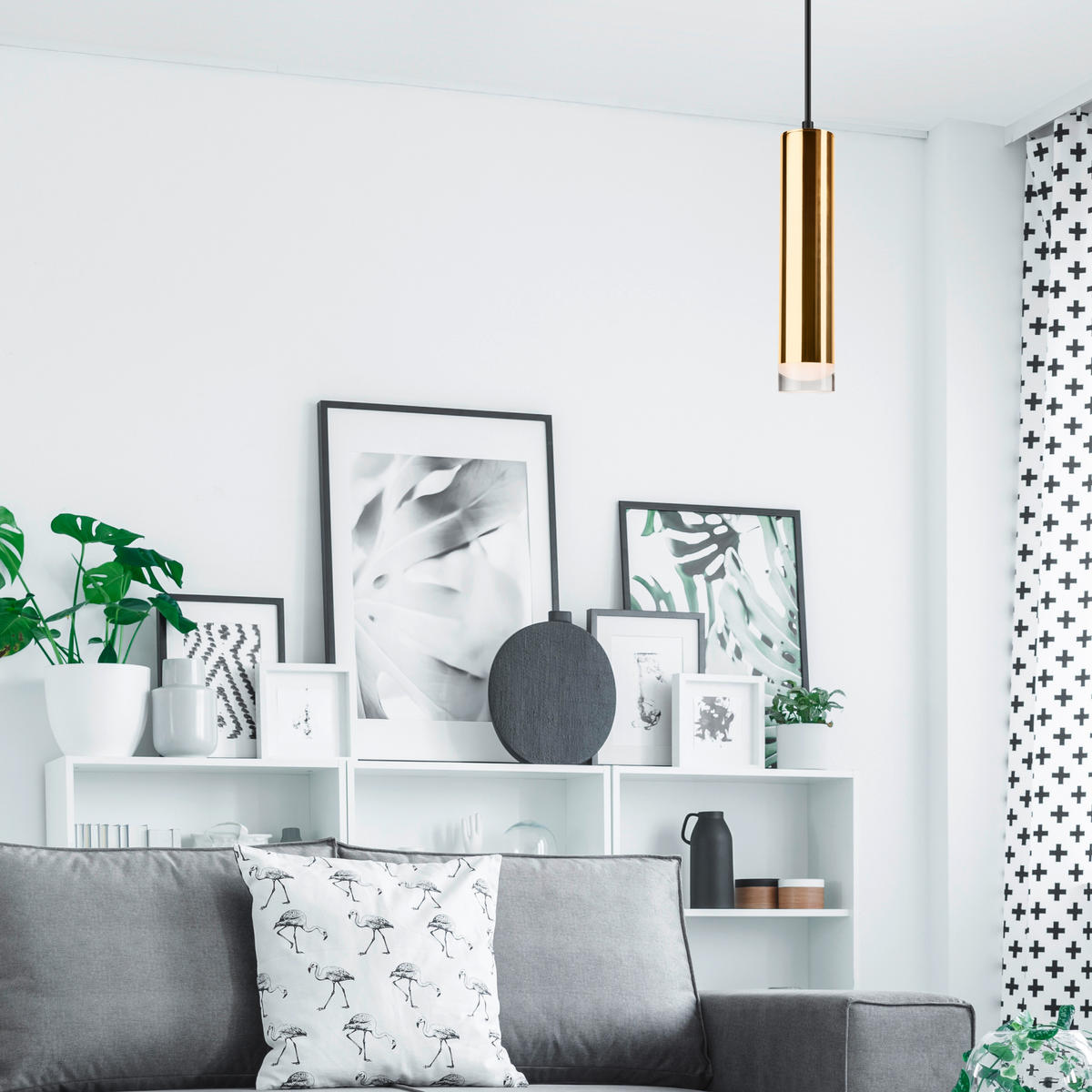HÄNGELEUCHTE 80/100 cm  - Goldfarben, Design, Metall (80/100cm)