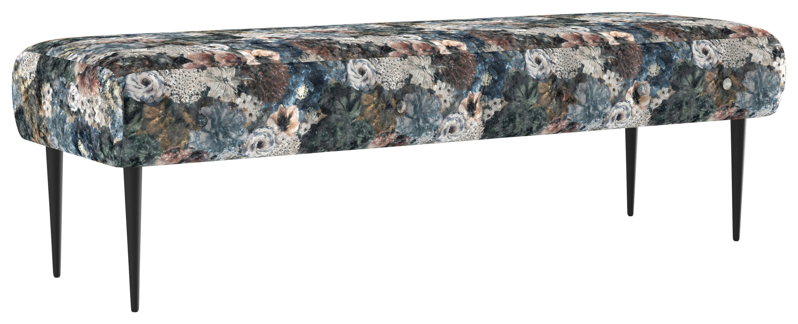 SITZBANK in Textil Blau, Rosa, Beige - Blau/Beige, Konventionell, Textil/Metall (159/52/54cm) - Sit & More