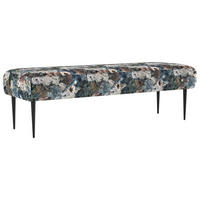 SITZBANK in Textil Blau, Rosa, Beige  - Blau/Beige, Konventionell, Textil/Metall (159/52/54cm) - Sit & More