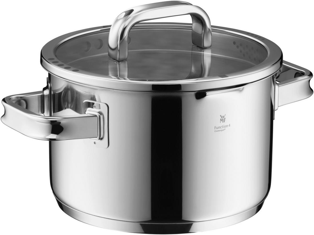 KOCHTOPFSET Function 4 4-teilig  - Edelstahlfarben, Basics, Metall (50,6/29,4/23,7cm) - WMF
