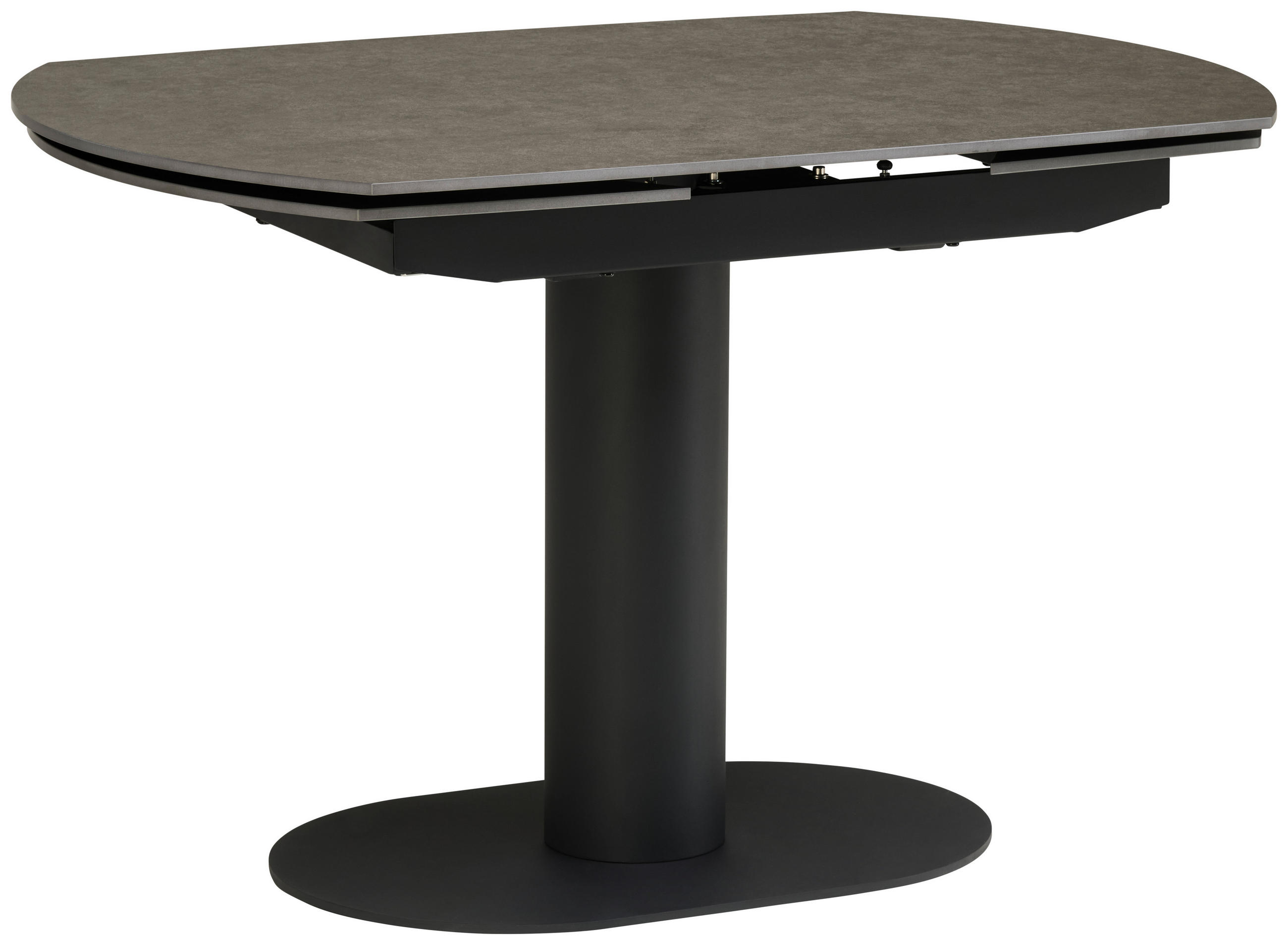 Livetastic Esstisch Anthrazit, Schwarz 120-178x75x77 cm