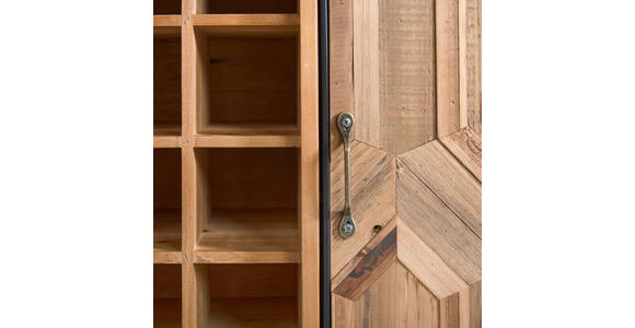 BARSCHRANK Tanne massiv Naturfarben, Schwarz  - Messingfarben/Schwarz, LIFESTYLE, Holz/Keramik (80/93/32cm) - Landscape