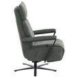 RELAXSESSEL in Textil Graublau  - Graublau/Schwarz, Design, Textil/Metall (68/117/85cm) - Cantus