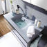 BADEZIMMER - Anthrazit/Grau, Design, Glas/Holzwerkstoff (100cm) BADEZIMMER - Anthrazit/Grau, Design, Glas/Holzwerkstoff (100cm)