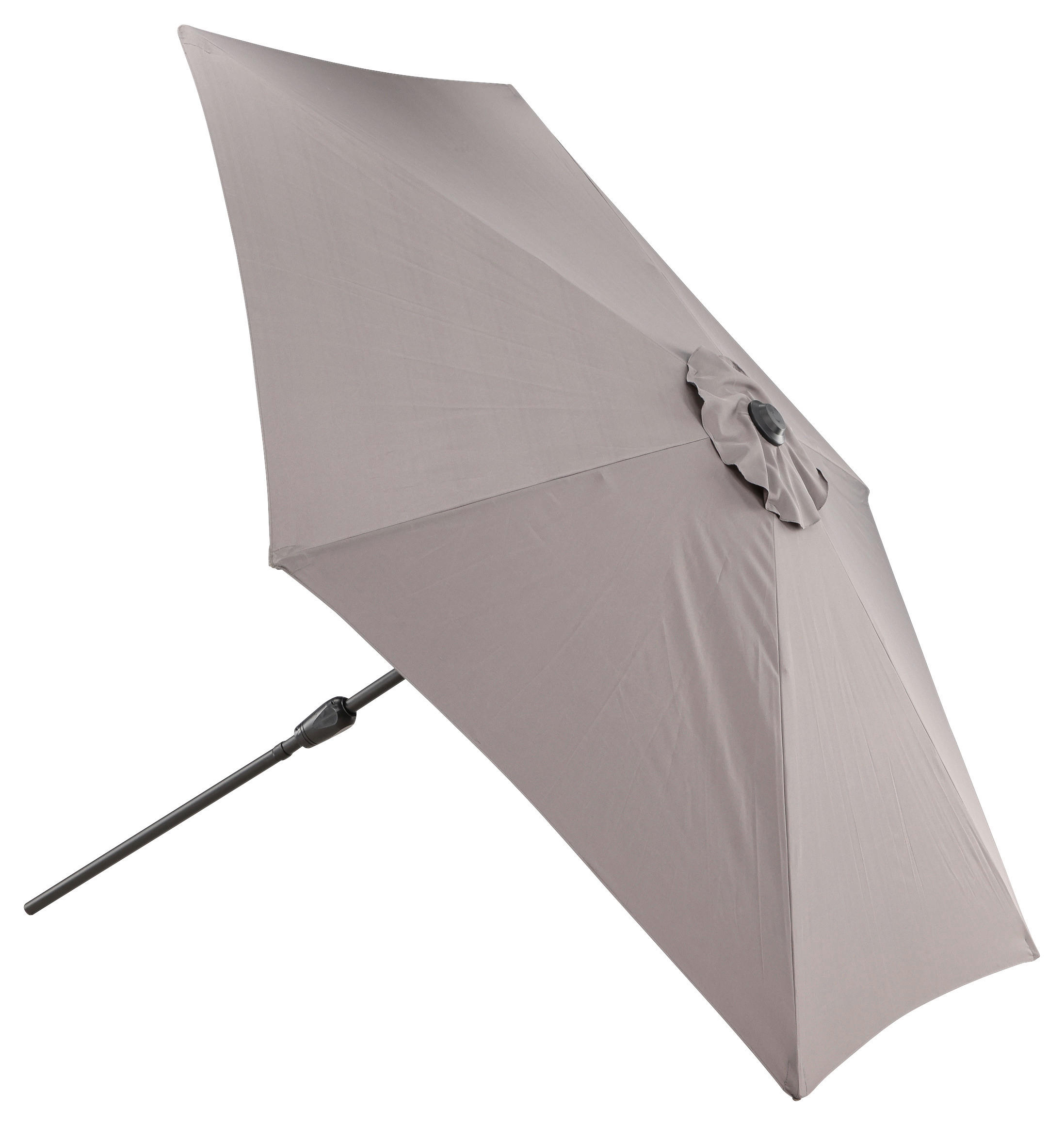 SONNENSCHIRM 300 cm  - Grau, KONVENTIONELL, Textil/Metall (300/300cm) - Gardenson
