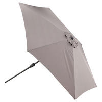 SONNENSCHIRM 300 cm  - Grau, KONVENTIONELL, Textil/Metall (300/300cm) - Gardenson