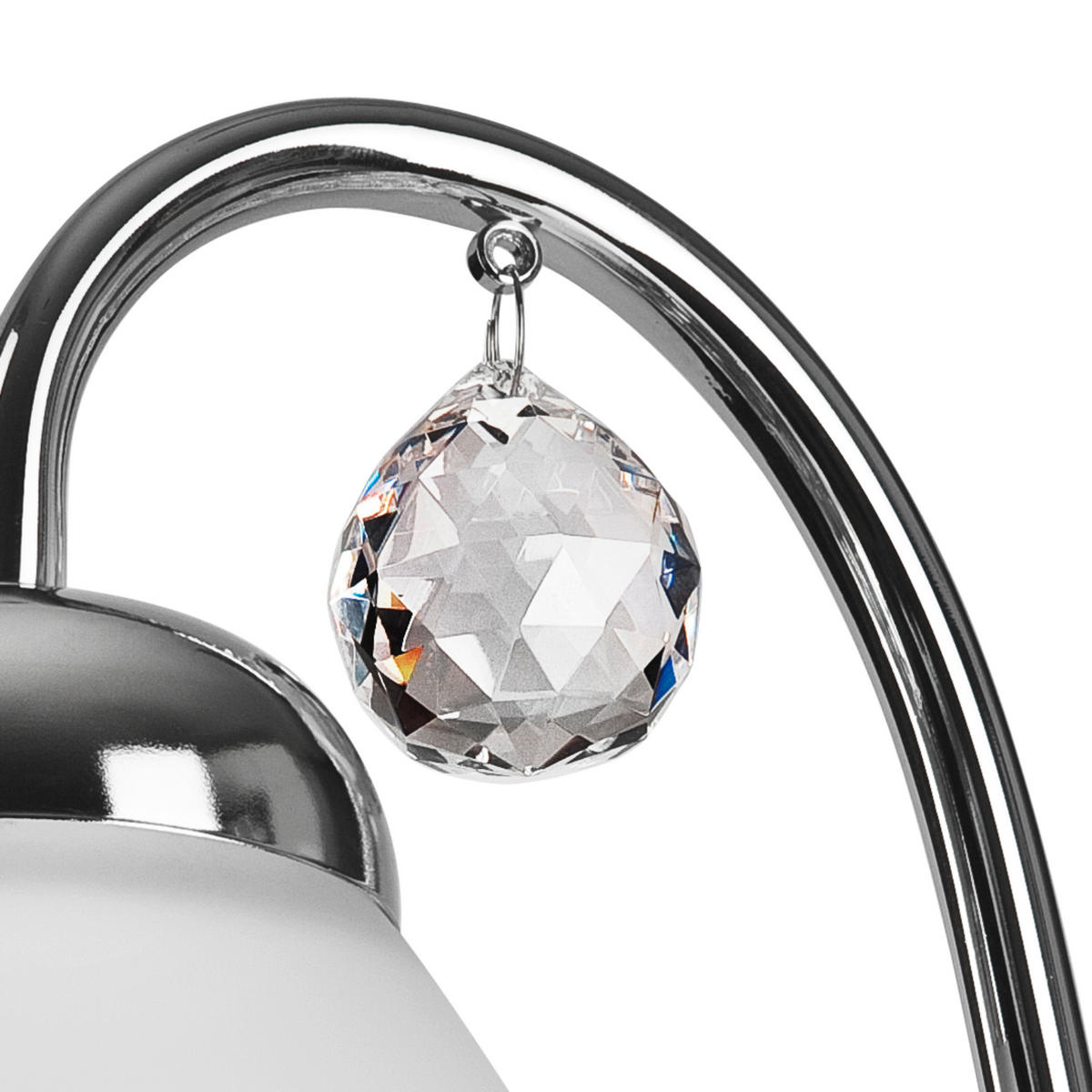 WANDLEUCHTE 20/14 cm   - Chromfarben, Design, Glas (20/14cm)