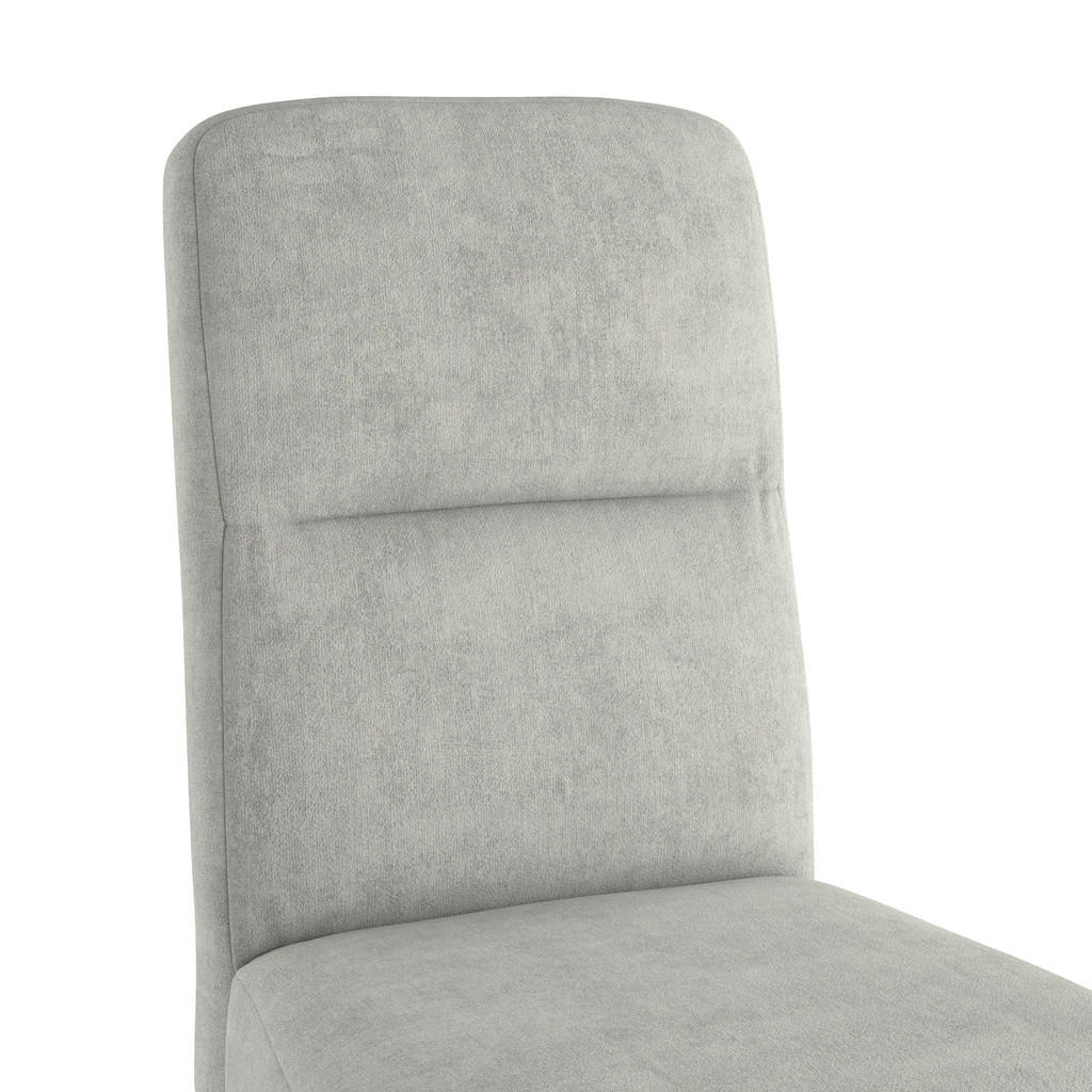 Thumbnail - Livetastic Stuhl, Hellgrau, Holz, Textil, Eiche, vollmassiv, Füllung: Polyetherschaumkern, konisch, 43x91x58 cm, Esszimm...