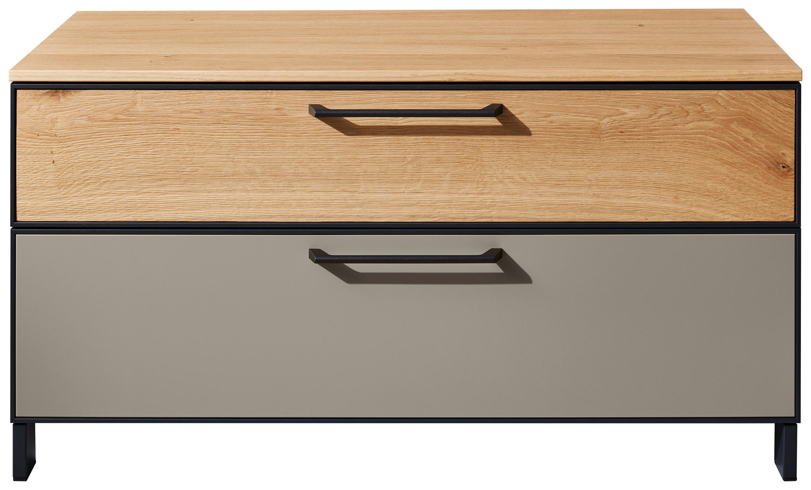GARDEROBENBANK 84/44/40 cm - Wildeiche/Fango, Design, Holzwerkstoff/Metall (84/44/40cm) - Dieter Knoll