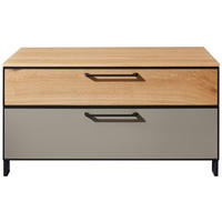 GARDEROBENBANK 84/44/40 cm  - Wildeiche/Fango, Design, Holzwerkstoff/Metall (84/44/40cm) - Dieter Knoll