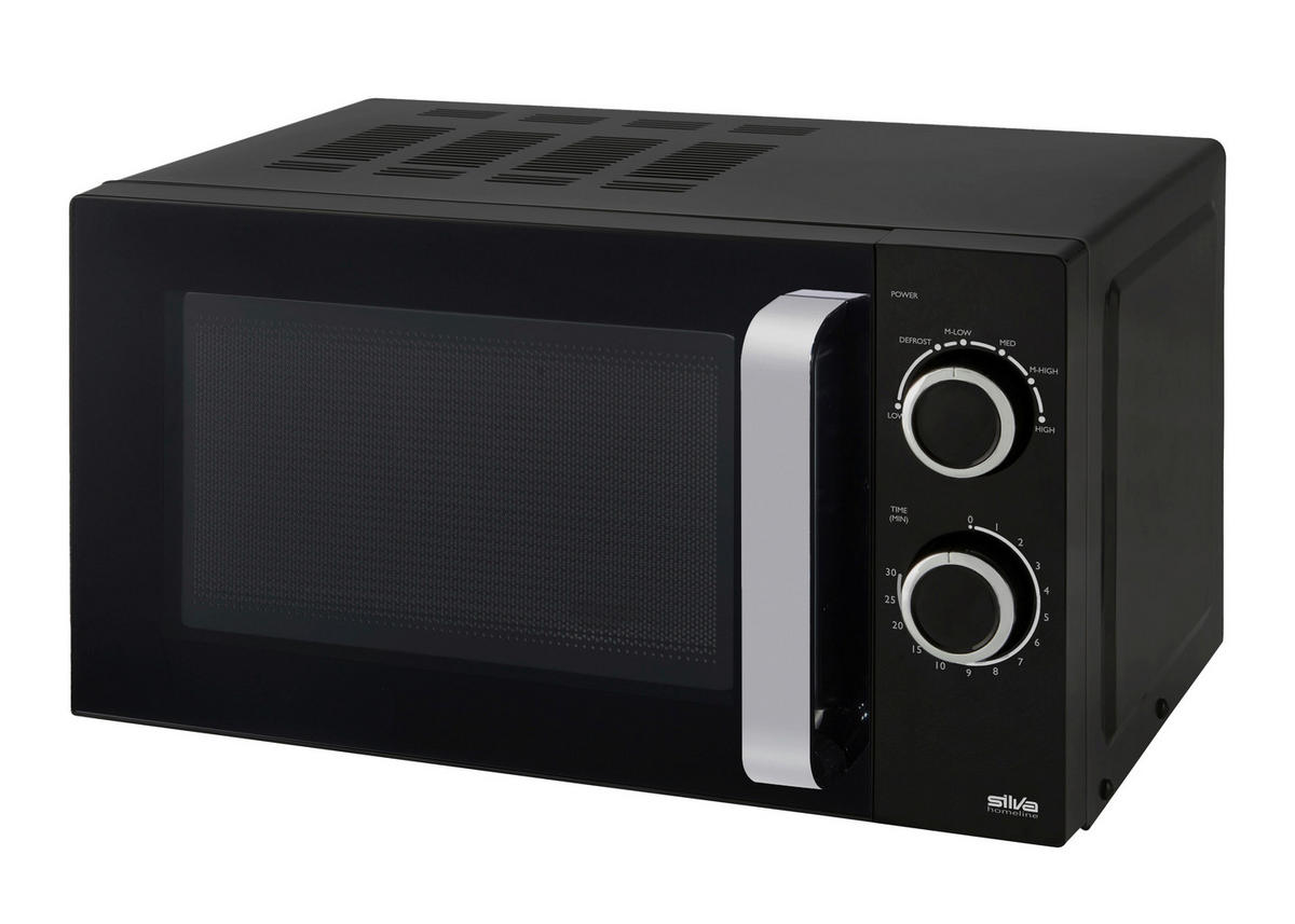 MIKROWELLE MW-C 25.2  - Edelstahlfarben/Schwarz, Trend, Metall (45,5/26,8/35,8cm)