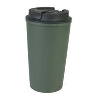 COFFEE-TO-GO-MUGG 0,4 l  - grön, Basics, plast/naturmaterial (9/16,3cm) - Homeware Profession.