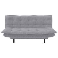 SCHLAFSOFA Cord Hellgrau  - Hellgrau/Schwarz, Design, Textil (194/100/90cm) - Ti'me