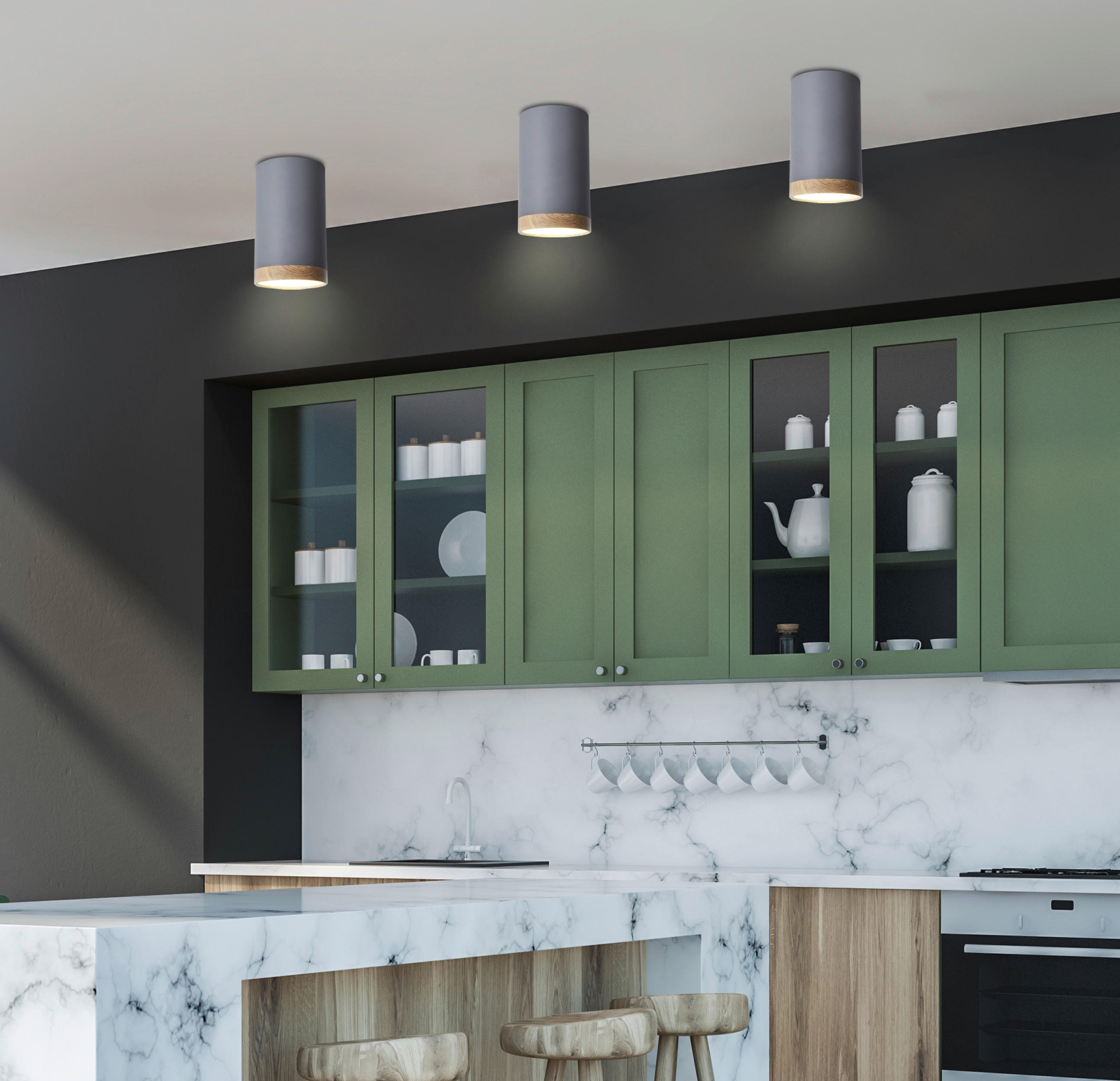 LED-TAKLAMPA 8.8/8.8/15 cm  - Design, metall (8.8/8.8/15cm)