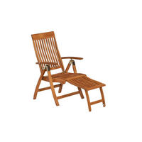 SADA ZAHRADNÍ SKLÁDACÍ KŘESLA dřevo - zelená/přírodní barvy, Romantický / Rustikální, dřevo/textil (62/110/63cm) - Gardenson