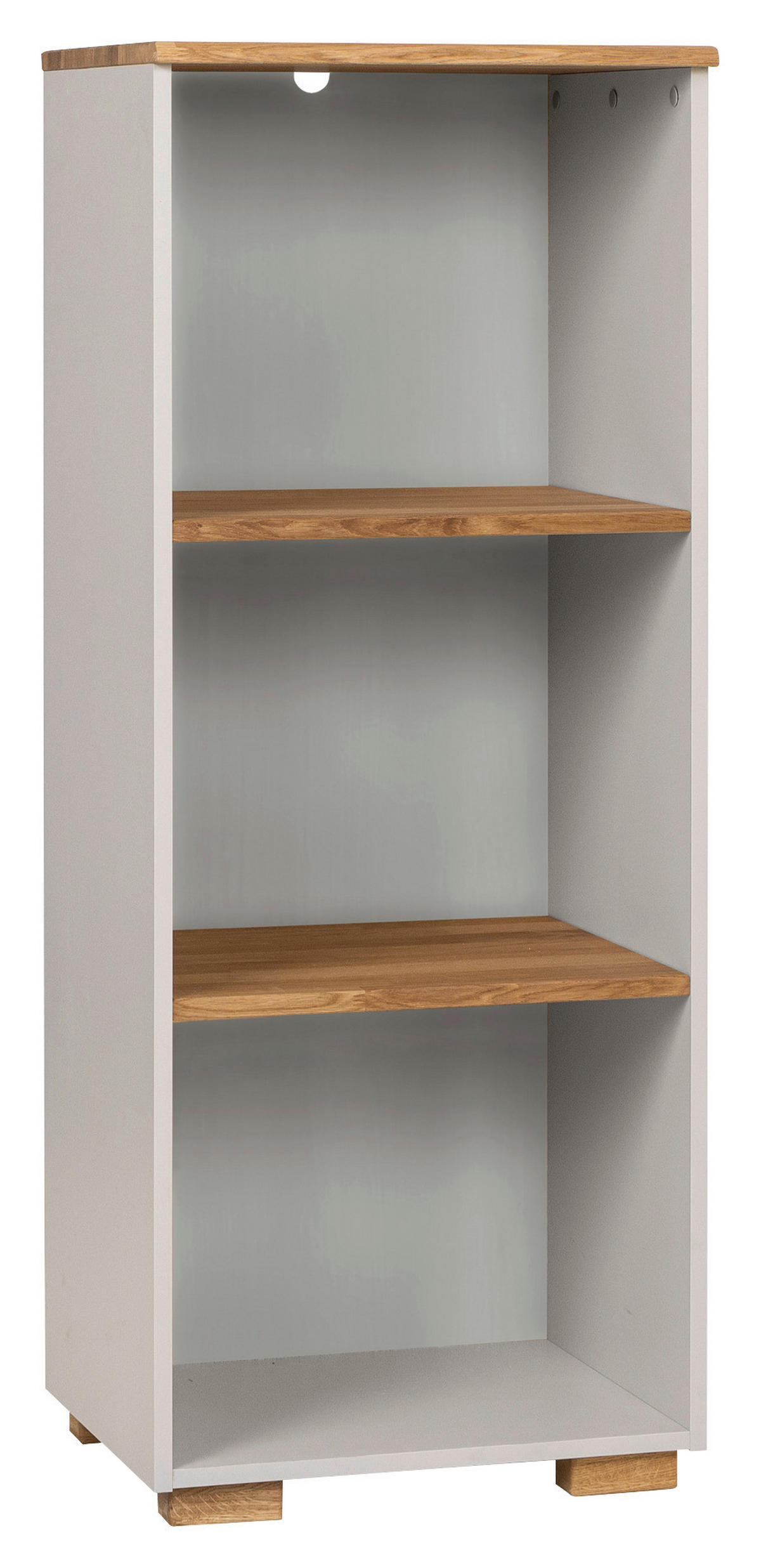 REGAL  50/126,5/42 cm Grau, Eichefarben  - Eichefarben/Grau, KONVENTIONELL, Holz/Holzwerkstoff (50/126,5/42cm) - Cantus