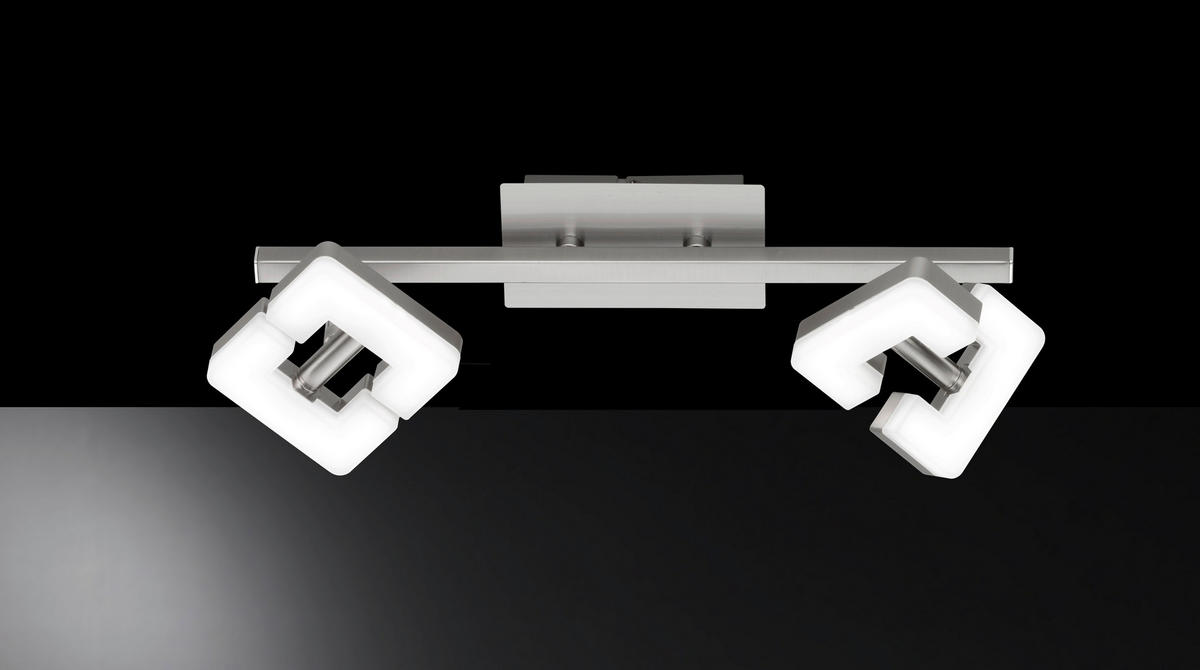LED-STRAHLER - Nickelfarben, Basics, Metall (34/8/11cm)