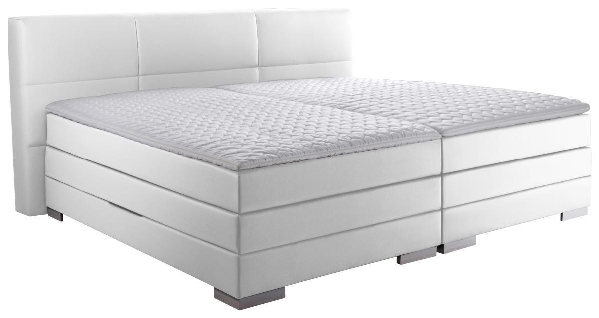 Boxspringbett 'prinz' H3 200/200 cm in Weiß