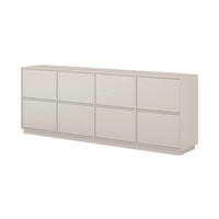 SIDEBOARD Japandi 220,5/82,5/41,5 cm  - Kaschmir, Design, Holzwerkstoff (220,5/82,5/41,5cm) - MID.YOU