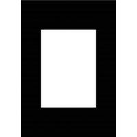 PASSEPARTOUT in Schwarz  - Schwarz, Basics, Papier (29,7/21/0,1cm)