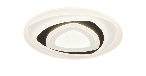 LED-DECKENLEUCHTE 50/5,5 cm   - Schwarz/Weiß, Design, Kunststoff/Metall (50/5,5cm) - Novel