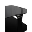 COUCHTISCH Sicherheitsglas, Farbglas 75/75/40 cm quadratisch Schwarz  - Schwarz, Design, Glas/Metall (75/75/40cm) - Xora