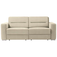 SCHLAFSOFA in Textil Sandfarben  - Sandfarben, Konventionell, Textil/Metall (202/86/92cm) - Sedda